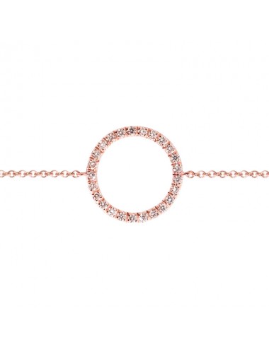Sardà -Pulsera Oro rosa con diamantes forma circular -FB3319R001