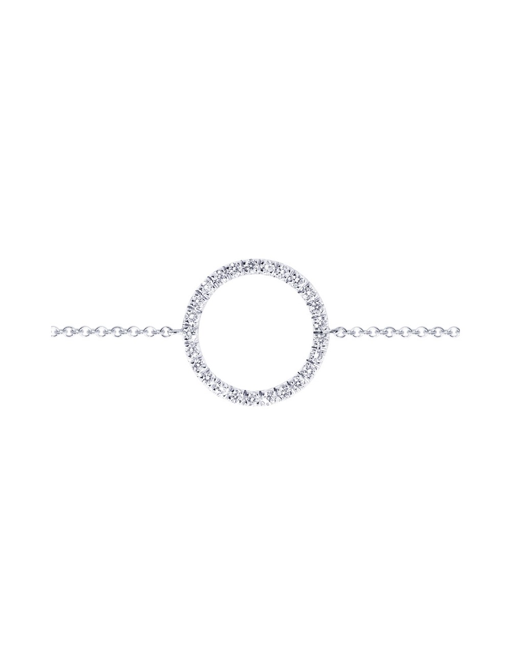 Sardà -Pulsera Oro blanco con diamantes forma circular -FB3319B001