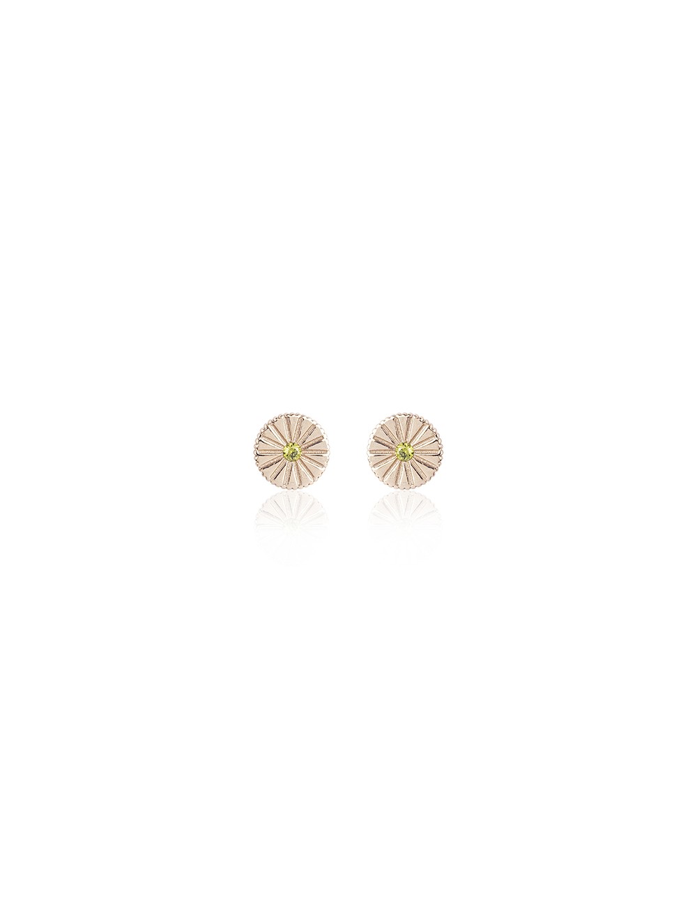 Sunfield -Pendientes Sunfield plata baño oro rosa y circonitas -PE062332/2/20